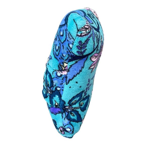 Vera Bradley Peacock Garden Plush Fleece Travel Blanket